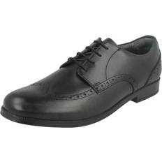 Start-rite Pri Broguesko Snørebånd Læder Skolesko F G Fit - Black