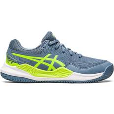 Keltainen Urheilukengät Asics Gel-Resolution 9 GS - Clay Junior Steel Blue/Hazard Green