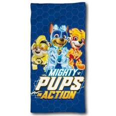 Paw patrol håndklæde Licens Paw Patrol håndklæde Mighty Pups Action 70x140 cm 100% Bomuld Badehåndklæde