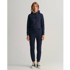 Gant Women Trousers Gant Women Tonal Archive Shield Sweatpants - Evening Blue