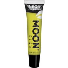 Smiffys Moon Glow Intense Neon UV Fruity Lipgloss Intense Blue Bubblegum Fancy Dress, Intense Yellow Banana