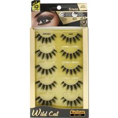 Cosmetics Ebin york cattitude 5 pair wild cat 3d lash super soft tapered fibers