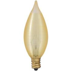 Bulbrite Spunlite Pack of 25 Dimmable Amber Candelabra E12 Incandescent Amber C11 Candelabra