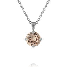 Caroline Svedbom Classic Petite Halskæde - Greige Rhodium