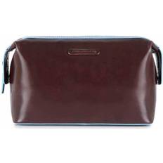 Piquadro Blue Square Toilet Bag Leather - Brown