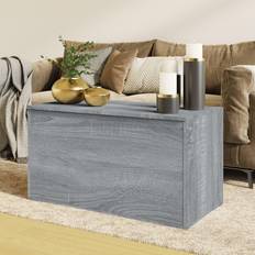 Marrone Armadi vidaXL Cassapanca Grigio Sonoma 84x42x46 cm Legno Ingegnerizzato Armadio