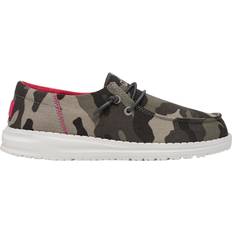 Low Top Shoes Hey Dude Kid's Wendy Lace Up Loafers - Funk Camo