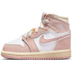 Beige Chaussures Enfant Nike Air Jordan 1 Retro OG True Blue Bebe Td