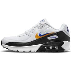 Nike Grade School Air Max White/Deep Royal Blue-Univ Gold-Black White 5.5Y