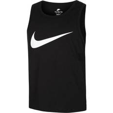 Men Tank Tops Nike New Sportswear Icon Swoosh Tank Top Men black