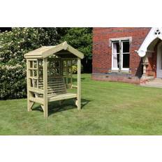 Garden & Outdoor Furniture Cottage Arbour- Trellis Back Sides