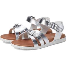 Buckle Sandals Nina Girl's Lacey Sandals - Silver/Metallic