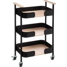 MDF Carritos Mesa Camarera 5five Negro 75 x 45.5 x 28.5 cm Carrito Mesa