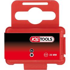 Tilbehør til elværktøj KS Tools Torx-bit T15 Specialstål Forniklet C 6.3 5 Stk