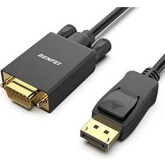 BENFEI Benfei Display Port to VGA Adapter Male to Male Gold-Plated Cord
