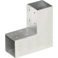 VidaXL Hegnsstolper vidaXL stolpebeslag L-form 71x71 galvaniseret metal 118cm