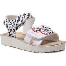 Geox J Sandal Costarei Gi - White Black