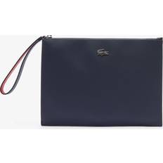 Cinturino da polso Borse a mano Lacoste Anna Coated Piqué Canvas Zip Clutch - Marine Rouge