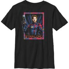 Marvel T-shirts Marvel Boy Guardians of the Galaxy Vol. Star-Lord Square Graphic Tee Black