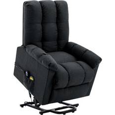 Massage & Relaxation Products vidaXL Stand-up Massage Recliner Dark Gray Fabric