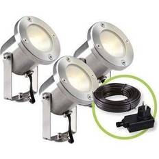 Garden Lights Focos Garden Lights Proyectores Led 3 Pzas Catalpa Acero Inoxidable 4121603 Foco