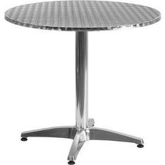 Gray Garden Table Flash Furniture 31.5" Round