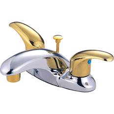 Kingston Brass KB6624LL 4 in Centerset Bathroom Faucet Polished Chro Polished Chrome