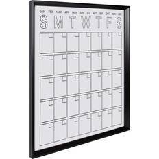 Transparent Calendar & Notepads Kate and Laurel Modern Acrylic Dry Whiteboard Calendar