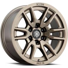 17" - Bronze Car Rims ICON Icon Alloys Vector 6 Wheel, 17x8.5 with 6 on 135 Bolt Pattern