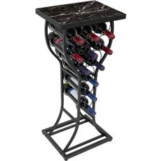 Sorbus Wine Storage Organizer Marble Table