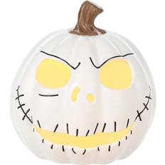 Artículos de Fiesta Seasons Nightmare Before Christmas Jack Skellington Light Up White Pumpkin Decoration
