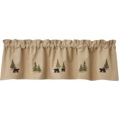 Park Designs Black Bear Embroidered Lined Valance
