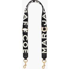 Marc Jacobs The Thin Logo Webbing Strap in Black/White Black/White Onesize