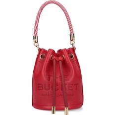 Røde Bøttevesker Marc Jacobs The Leather Mini Bucket Bag - True Red