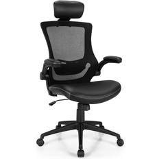 Black Office Chairs Costway Mesh Back Adjustable Office Chair