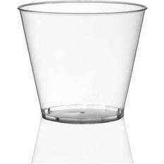 Party Supplies Crystal clear disposable plastic party cups heavy duty tumblers drinkware 500pcs