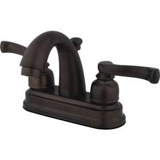 Kingston Brass GKB5615FL 4 in Centerset Bathroom Faucet Brown