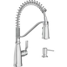Moen Nolia Chrome OneHandle PreRinse Spring Kitchen Faucet Grey