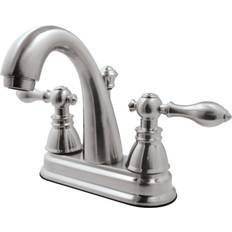 Kingston Brass Fauceture FSY5618ACL American Classic 4 in Centerset Bathroom Faucet Grey, Nickel