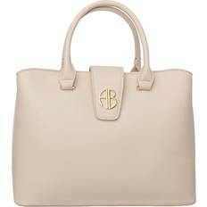 Alexis bendel cream triple entry satchel