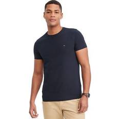 Tommy Hilfiger Men T-shirts Tommy Hilfiger Men's Stretch Slim Fit Tee, Medium, Blue