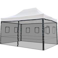 Pavilion Side Walls Yescom 4 Mesh Sidewalls for 15x10 Pop Up Canopy