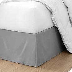 Grey Valance Sheets Bare Home Pleated California Skirt Valance Sheet Gray