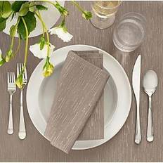 Cloth Napkins Elrene Fashions Continental Solid Texture Cloth Napkin Beige