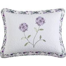 Purple Pillow Cases Beatrice Home Fashions Carnation Floral Embroidered Quilted Pillow Case Purple (66.04x)