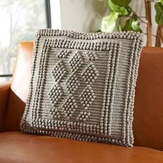 Wool Pillows Safavieh Home Darvey Complete Decoration Pillows Gray (50.8x50.8)