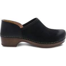 Nubuck Clogs Dansko Brenna - Black