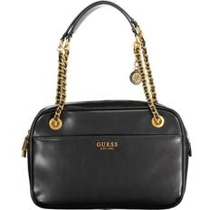 Guess Jeans Elegant Black Chain Shoulder Bag