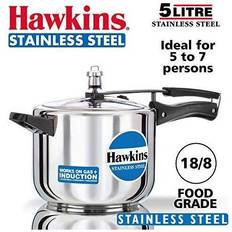 Food Cookers Hawkins Stainless Steel Pressure Cooker, 15.5 D B30