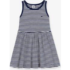 Petit Bateau Girl's SS Dress - Blue/White